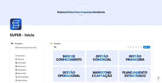 Página Inicial do SUPER